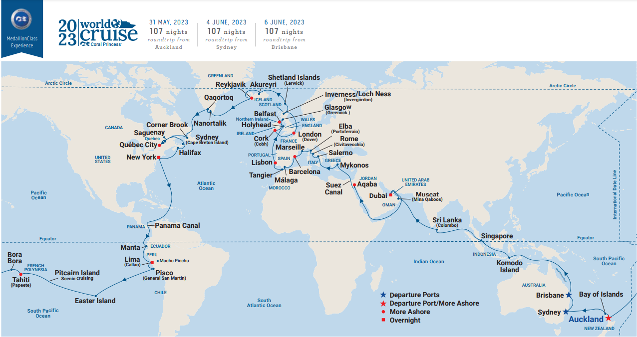 World Cruises 2023 2024 PELAJARAN